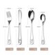 thumbnail image 5 of fourchette Et Cuillre De Style Occidental De Quatre Pices Pour Enfants Mignon Ours Couteau Steak Fourchette Cuillre Ensemble De Vaisselle, 5 of 5