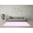 thumbnail image 3 of Ahgly Company Indoor Round Solid Pink Modern Area Rugs, 4' Round, 3 of 4