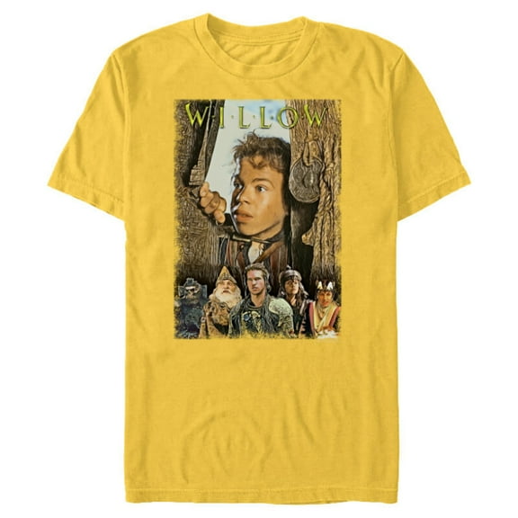 Lucasfilm Willow Movie The Magic Lies Within - Short Sleeve Blended T-Shirt for Adults - Customized-Yellow