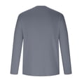 thumbnail image 4 of yoeyez Men's Sun Protection Shirts Solid Color Long Sleeve Sunscreen Shirt Lightweight Breathable Spf Rash Guard for Fishing Hiking Swimming Running Dark Gray,2XL, 4 of 7