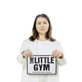 thumbnail image 3 of Vintage Style Little Gym (2 Pack) 8 Inch x 12 Inch Novelty Plastic Sign Jump Stretch Play Nice Durable Weatherproof Perfect for Playrooms Basements Home Gyms Fun Gift for Kids Families, 3 of 6
