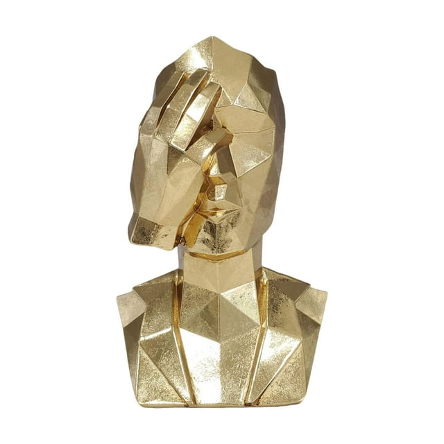Estatua de pensador de resina, figura abstracta, adorno moderno para el hogar, escultura. No ver