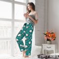 thumbnail image 4 of JUNZAN Love Dog Women's Pajama Pants Drawstring Comfy Sleep Bottoms with Pockets, 4 of 5
