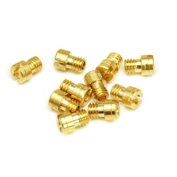 ROZYARD 10Pcs Motorcycle Carburetor Main Jet Kit for GY6 50cc 139QMB 4 Strokes PZ19 Scooter Motorbike Carburetor Carb Main Jet