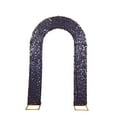BalsaCircle 8 feet Black Payette Sequin Double Sided Open Arch Fitted ...