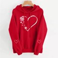 thumbnail image 5 of Plus Size Valentine's Day Graphic Hoodie - Cute Long Sleeve Hooded Sweatshirt for Women’s Casual Wear, 5 of 9