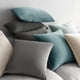 thumbnail image 4 of Fundas de almohada MIULEE de terciopelo blanco crema de 55 x 55 cm, paquete de 2, 4 of 7