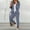 Sky Blue, variant on Aboser 2 Piece Blazer Sets for Women Casual Solid Open Front Blazer with Pants Business Long Sleeve Crop Tops Slim Suit Sets