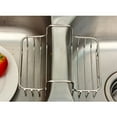 thumbnail image 2 of Stainless Steel Sink Caddy Kitchen Draining Rack Hanging Storage Basket Organizer for Cleaning Cloth Sponge, 2 of 8