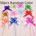 thumbnail image 1 of CHUANK 50pcs Multi-Color Gift Wrap Bows  Plastic Ribbon Butterfly Knots for Party Decoration  Holidays  Birthdays  Graduations - Assorted Colors  No Feathers  Perfect for Various Occasion, 1 of 7