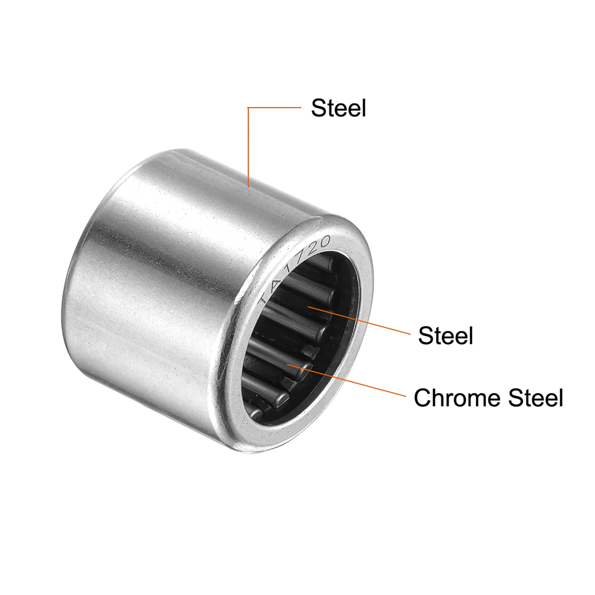 Needle Bearing HK2030 20 X 26 X 30 Mm Drawn Cylinder Bearing Full Complement Open End (Pack Of 1