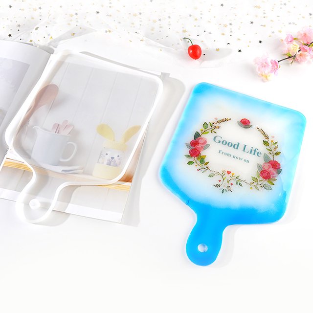 Yhmxh Décoration Intérieure, Cadeaux pour Femmes/hommes, Cadeaux pour Adolescents Plateau d'Art Époxy Carré et Rond Moule en Résine