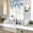 thumbnail image 5 of Blue Roses Balloon Curtains for Windows, Bedroom Curtains 54 Inch Length, Spring Floral Elegant Pastoral Flowers Botanical Tie Up Curtains Panels Thermal Insulated Bathroom Curtains Window 42"x54", 5 of 8