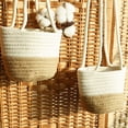 thumbnail image 2 of Macetas colgantes, cesta trenzada para plantas, decoración de pared, macetas, cesta para plantas, durabilidad extendida, 2 uds., 2 of 8