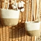 thumbnail image 3 of Macetas para decoración de pared, 2 cestas trenzadas para plantas, cesta trenzada para plantas, artesanía excepcional, 3 of 8