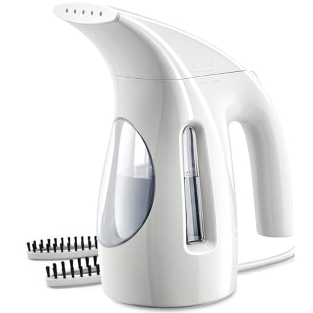 Vaporizador de ropa HiLIFE, portátil, 240 ml de capacidad, 700 W, potente vapor penetrante, elimina arrugas, ideal para el hogar, la oficina y viajes (solo 120 V) (blanco)