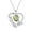 8.August Peridot, variant on Juwaliy Green Love Heart Necklace Butterfly May Birthstone Necklace Emerald 925 Sterling Silver Jewelry Women Valentine Christmas Birthday Mothers Day Gift Idea
