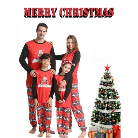 

Family Matching Christmas Pajamas Set Tops Pants Xmas Holiday Loungewear Sleepwear Jammies Pjs for Adult Kids Baby