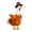 A017, variant on Holiday Porch Goose Outfits Lawn Porch Geese Costume Courtyard Style Floral Scarf and Hat Pet Costume Garden Ornaments Spring Costume Set