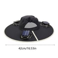 thumbnail image 2 of Klonfd Sun Hat With 3 Fans Solar Charging USB Rechargeable Outdoor Hat UPF 50+, 2 of 5