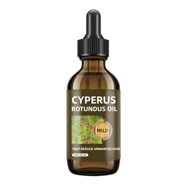 Aceite de Cyperus Rotundus para la depilación, aceite natural de Cyperus Rotundus que reduce el crecimiento del vello no deseado, calmante e hidratante, minimiza los poros, suaviza la piel.