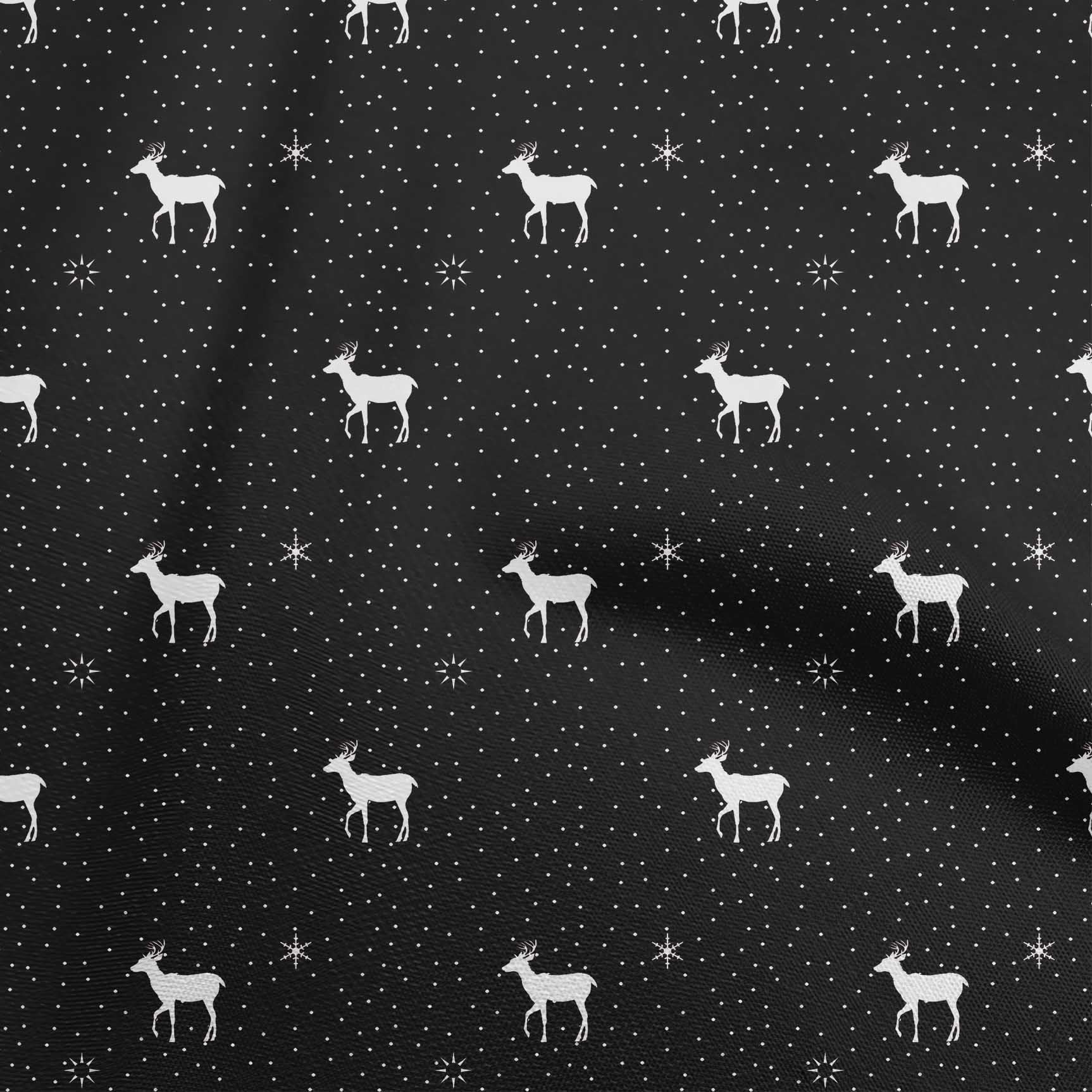 oneOone Silk Tabby Black Fabric Christmas Dress Material Fabric Print Fabric By The Yard 42 Inch Wide