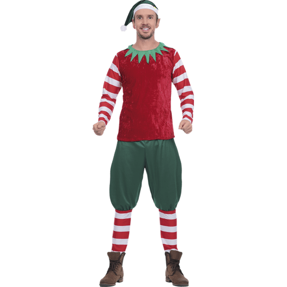 Disfraz de duende de santa claus rojo elf navidad Rev disfraz duende red elf