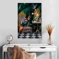 thumbnail image 2 of Elephant Stock Tea Time Wall Art - Vertical Canvas Wall Art - Living Room Wall Decor - Animal Canvas - Gray And Orange Decor By Erika c. Brothers - 20" x 30", 2 of 8