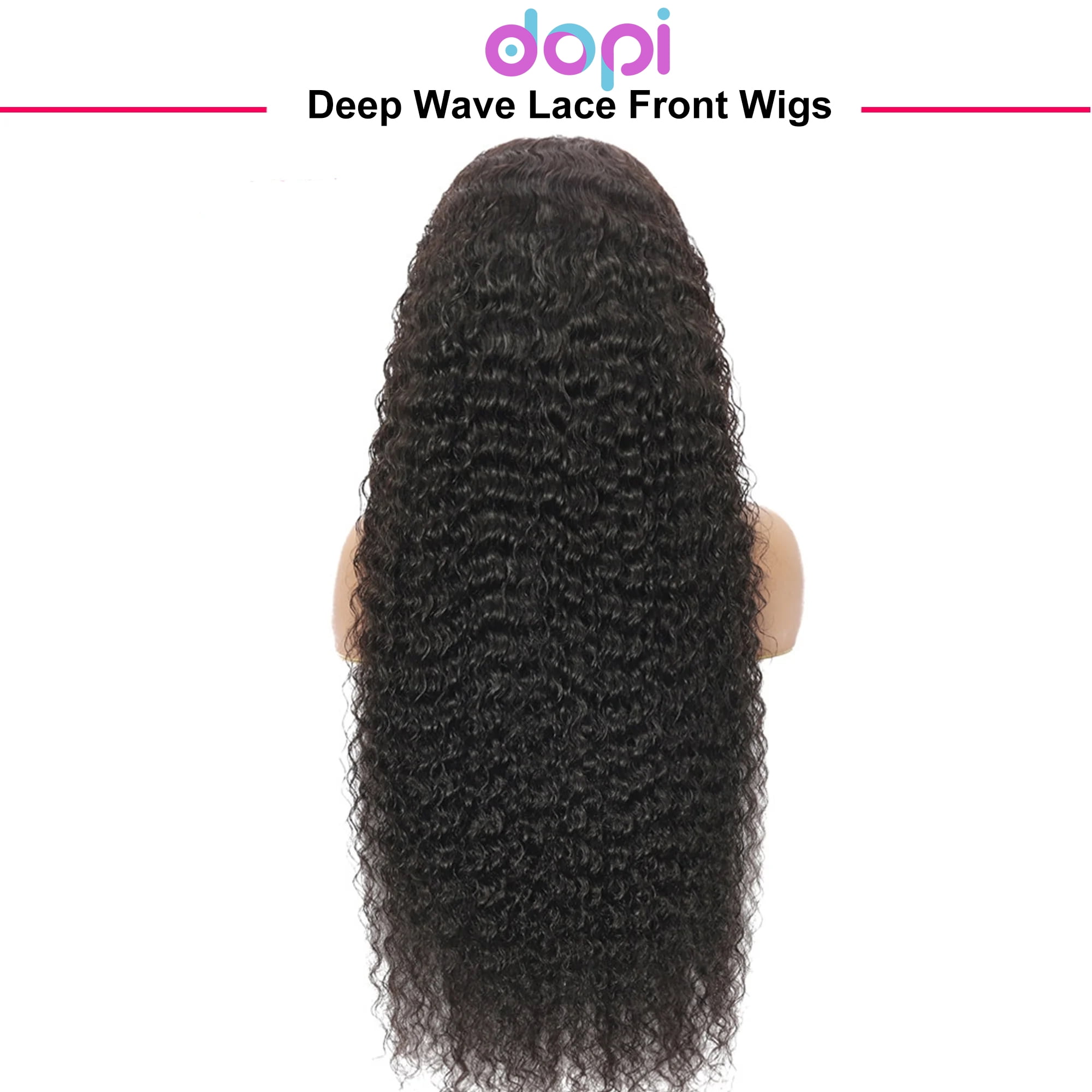28 Inch Deep Wave Lace Front Wigs Human Hair Hd Lace Frontal Wigs For Black Women Hair 13x6x1 Transparent Lace 250%