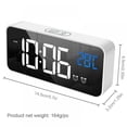 thumbnail image 6 of Desk Digital Clock Alarm Clock with USB Charger - Memory Function, No Need to Reset After Power Failure - LED Music Clock, 6 of 6