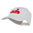 thumbnail image 2 of I am Yours Heart Embroidered Cap - White OSFM, 2 of 5