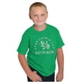 thumbnail image 4 of Keep Calm And Eat Spinach Popeye Crewneck T Shirts Boy Girl Teen Brisco Brands M, 4 of 5