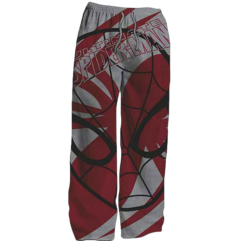 Spider Man Big Face Spidey Mens Lounge Pants Walmart