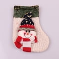 thumbnail image 2 of Bearachild Medias de Navidad calcetines dulces aperitivos colgante decoración del hogar Santa Claus muñeco de nieve Goodie bolsa saco fiesta Kits de decoración para fiestas Blanco/Muñeco de nieve, 2 of 6