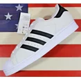 thumbnail image 3 of Adi-das Superstar Low Men Leather Skate Shoe White/Black/Metallic-Gold [FV0322], 3 of 6