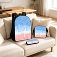 thumbnail image 5 of Kcolen Cute Back To School Backpacks,3 Piece Ice Cream Print Backpack Set Casual Daypack Fashion Lightweight Backpack Set for Daily Use,Blue, 5 of 5