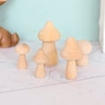 thumbnail image 3 of Hadanceo Wooden Mushroom DIY Unfinished Mini Kids Toy Mushroom Ornament for Home, 3 of 8
