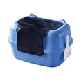thumbnail image 2 of Suministros de mascotas desmontables de arena de arena de arena de arena de arena con bandeja de baño de gato con capucha con capucha para ir al baño Azul, 2 of 10