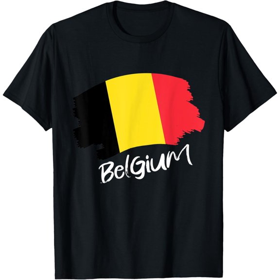 men and women can wear,Belgian Flag Belgium T-Shirt