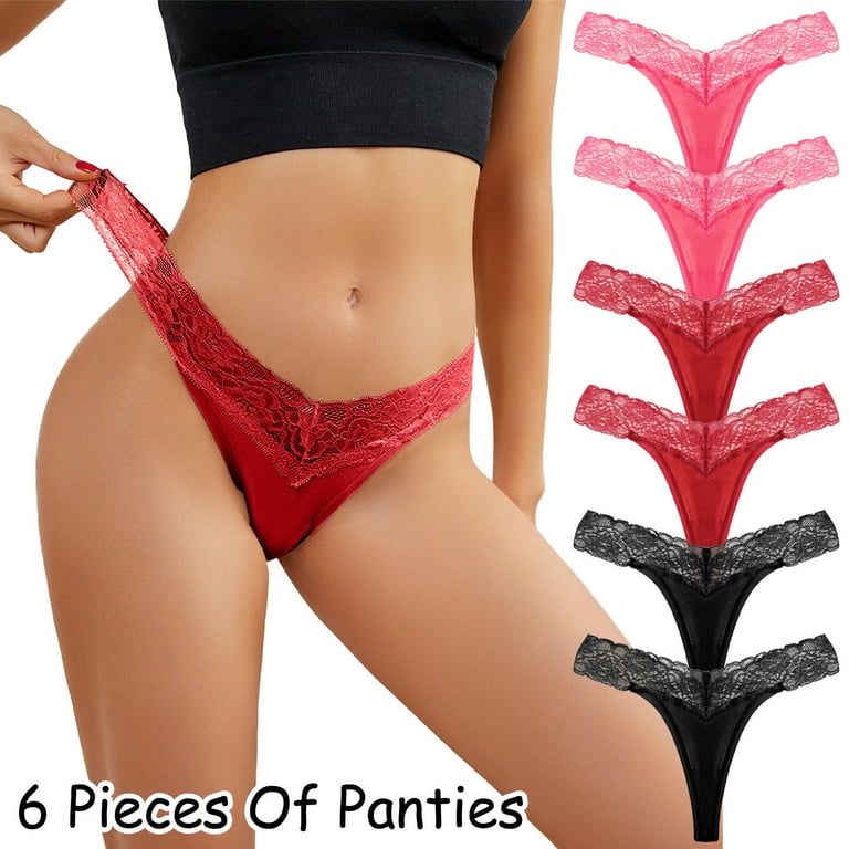 JDEFEG Lace Panties Lace Underwear for Women Bikini Panties Ladies