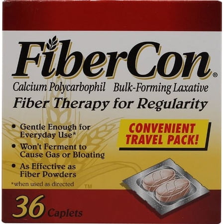Fibercon Fiber Therapy for Regularity Blister Pack 36 Caplets