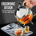 thumbnail image 5 of OVENTE Glass Teapot with Removable Stainless-Steel Infuser for Blooming Tea and Loose Leaf, 17oz Borosilicate Glass Tea Maker Perfect for Personal and Everyday Use, Clear FGH17T, 5 of 8
