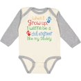 thumbnail image 3 of Inktastic Civil engineer like Daddy Boys or Girls Long Sleeve Baby Bodysuit, 3 of 5