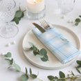 thumbnail image 3 of Cloth Napkins Set of 2 - 20x20 Inches, Blue Easter Washable Reusable Table Napkins, Bunny Eggs Spring Floral Stripes Farmhouse Soft & Absortbent Dining Napkin for Party Wedding Hotel Restaurant, 3 of 8
