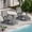 Gray, variant on SUUNYN Folding Adirondack Chair with Ottoman, HDPE Adjustable Patio Chair, Black