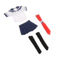 thumbnail image 4 of 1/12 figura femenina ropa de muñeca JK traje hecho a mano Anime Cosplay traje de para 6 pulgadas femenino figuras muñecas Azul oscuro CUTICAT muñeca con capucha, 4 of 8