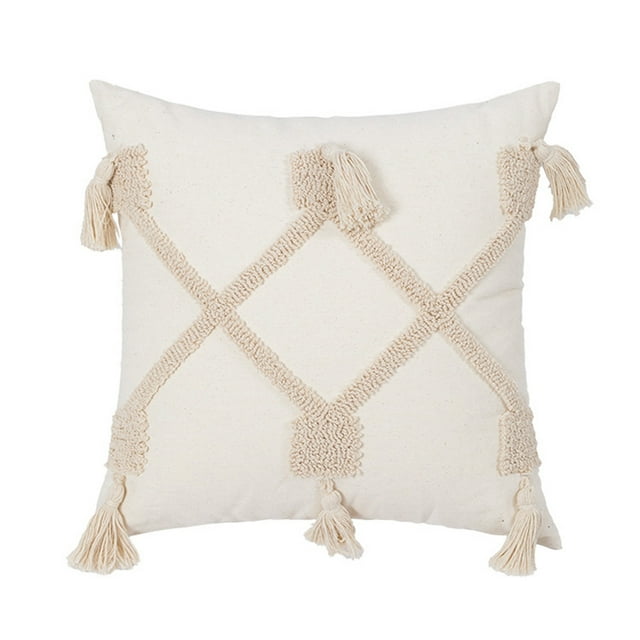 Funda de cojín para sofá Lojalitet, almohada de cintura, almohada con mechones B&B, funda de almohada