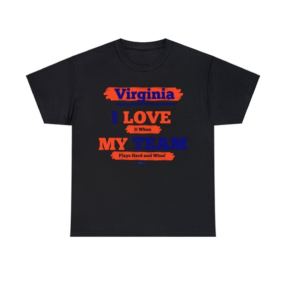 DJH Apparel | Virginia: I LOVE MY TEAM Sports Athletic Unisex T-shirt