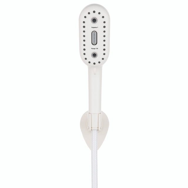 Oxygenics ETL Shower Head 28742 Hand Held With 72 Inch Hose; With 4 Function Spray Setting; 1.8 Gallons Per Minute Flow Rate; Gloss White