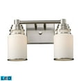 thumbnail image 1 of ElkGroup International 11265/2-LED Bryant Coiffeuse 2 Lumières en Nickel Satiné - LED, 1 of 1